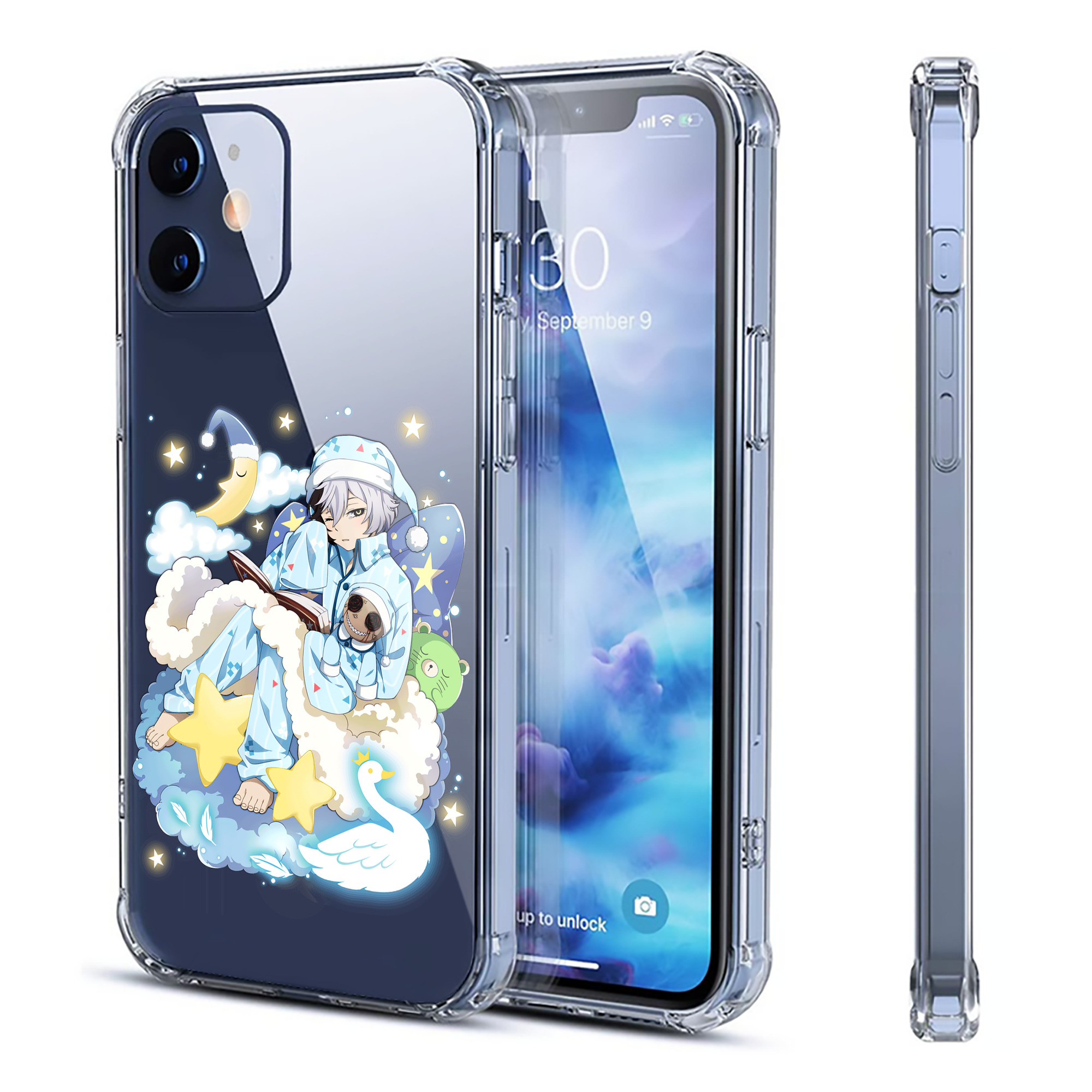 （画像用） 文豪ストレイドッグス Bungo Stray Dogs 【iPhone 12シリーズ対応】透明スマホケース（クリアソフトケース）
